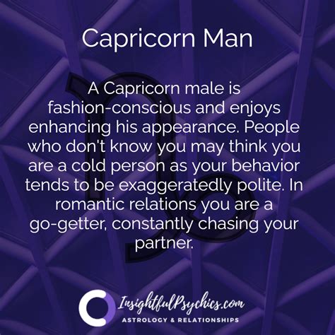 traits of a capricorn male|capricorn personality male love.